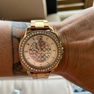 Coach gold watch